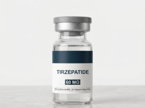 A professional display of tirzepatide injection pens and packaging on a clean surface, representing an option for those looking to buy tirzepatide weight loss treatments.